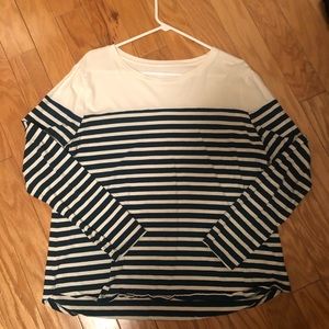 Old Navy hunter green stripe XL
